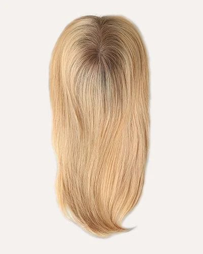 Hand-Made Monofilament Top Base With PU Around Women Topper For Thinning Hair - 图片 3