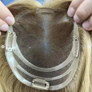 Luxury Hand-Tied Lace Base 100%  Human Hair Toppers for Women Thinning Hair & Alopecia