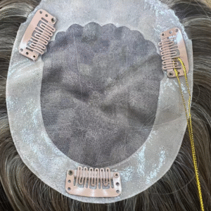 Full Mono Base Topper Human Hair Handmade Hair Pieces for Women With Thinning Hair