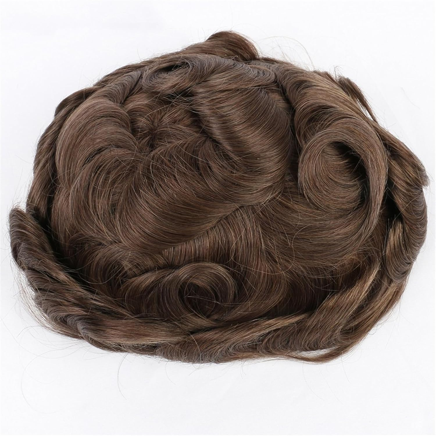 Breathable Australia Base French Lace With PU Around Human Hair Toupee for Men Hair Replacement Systems - 图片 4