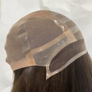 Swiss Lace Front Medical Wig Hand Tied Silicone Base Human Hair Medical Silicone Wig