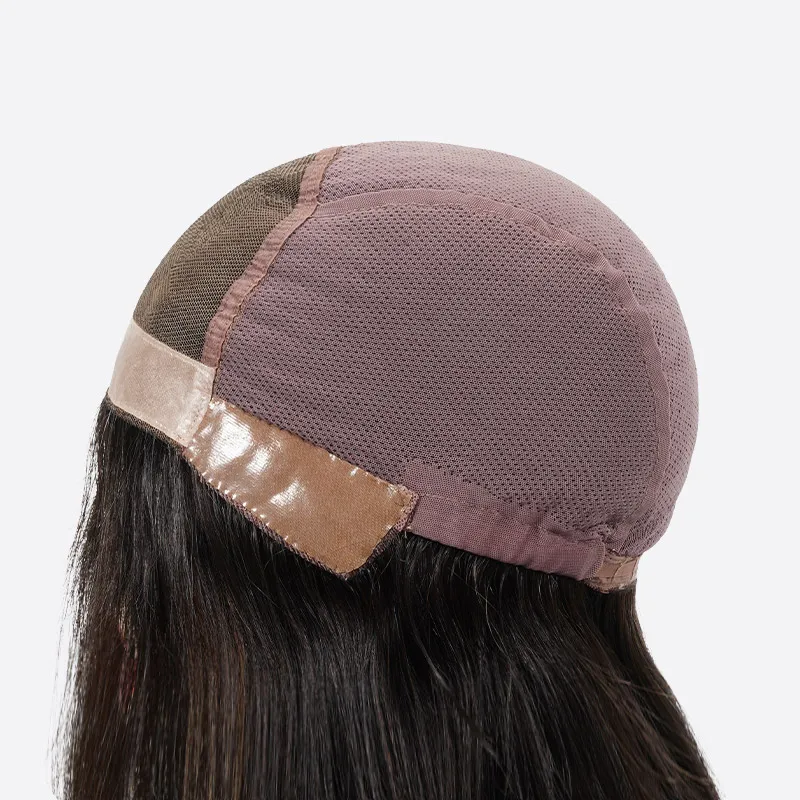 Hand-tied Human Hair Medical Silicone Wigs for Medical Hair Loss and Alopecia - 图片 3