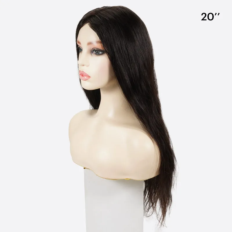Hand-tied Human Hair Medical Silicone Wigs for Medical Hair Loss and Alopecia - 图片 5