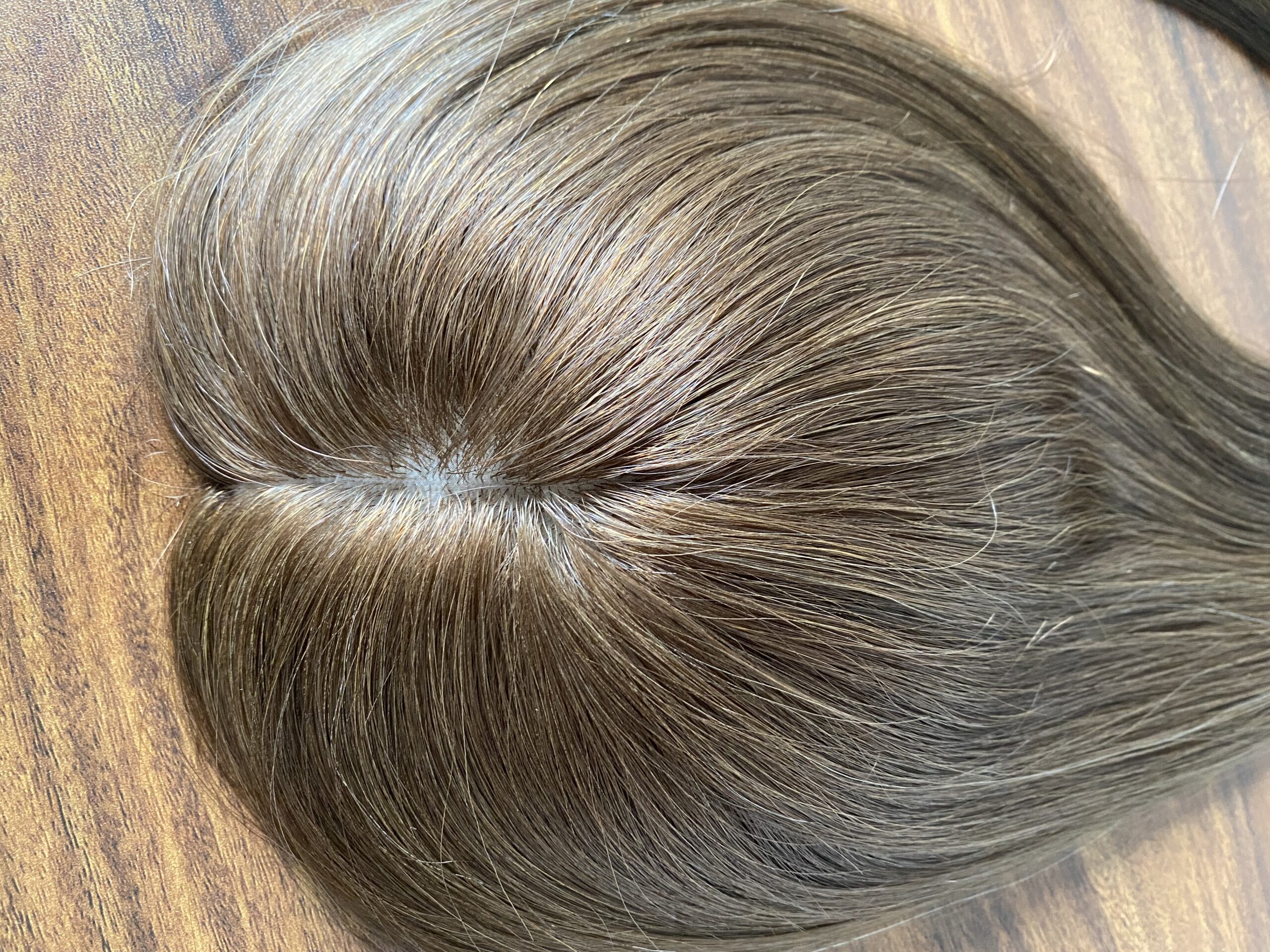 Full Hand Tied Silk Base Big Size 6x7 inch Skin Base Human Hair Toppers For Women Hair Loss - 图片 2