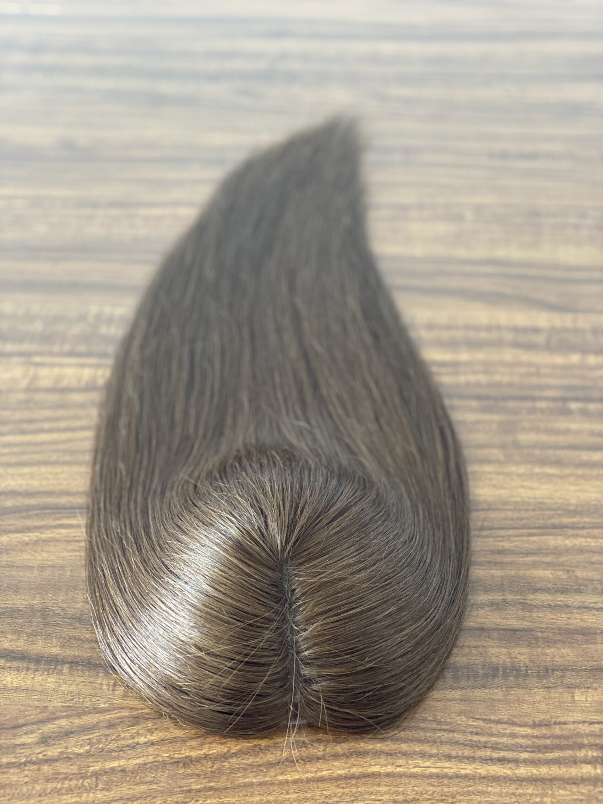 Hand-Made Monofilament Top Base With PU Around Women Topper For Thinning Hair - 图片 4