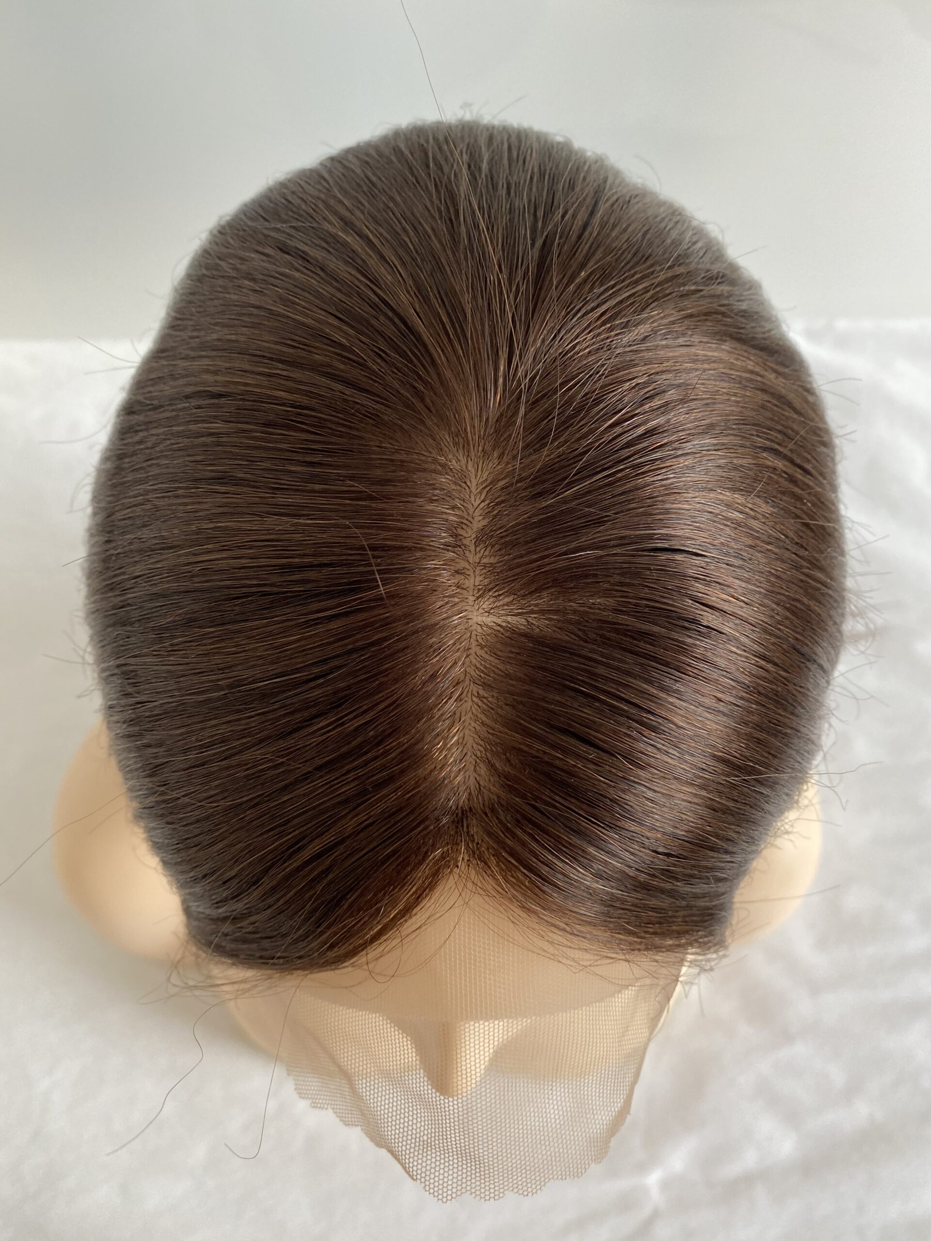 Fully Hand-tied 4x4" Silk Base Full Lace Human Hair Wig - 图片 3