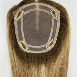 5x6 Mono Base Human Hair Topper for Women – Natural Hair Loss Solution | Remy Hair Top Piece with Realistic Scalp