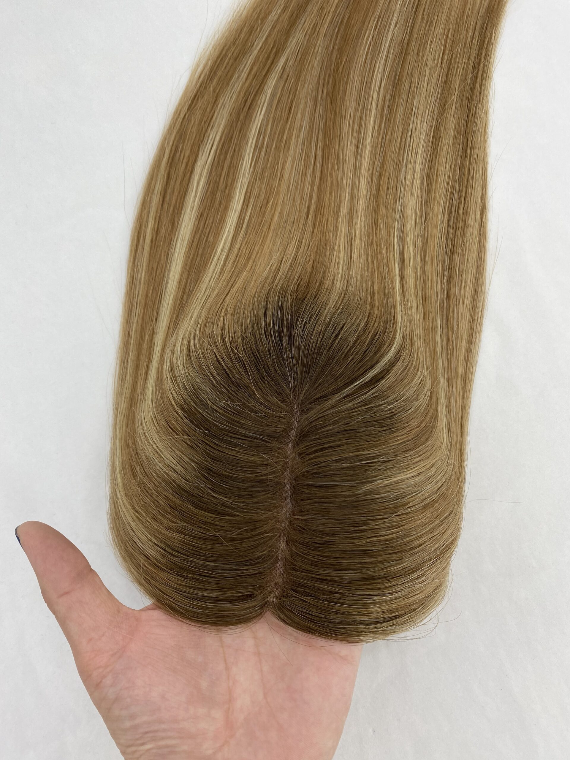 5x6 Mono Base Human Hair Topper for Women – Natural Hair Loss Solution | Remy Hair Top Piece with Realistic Scalp - 图片 2
