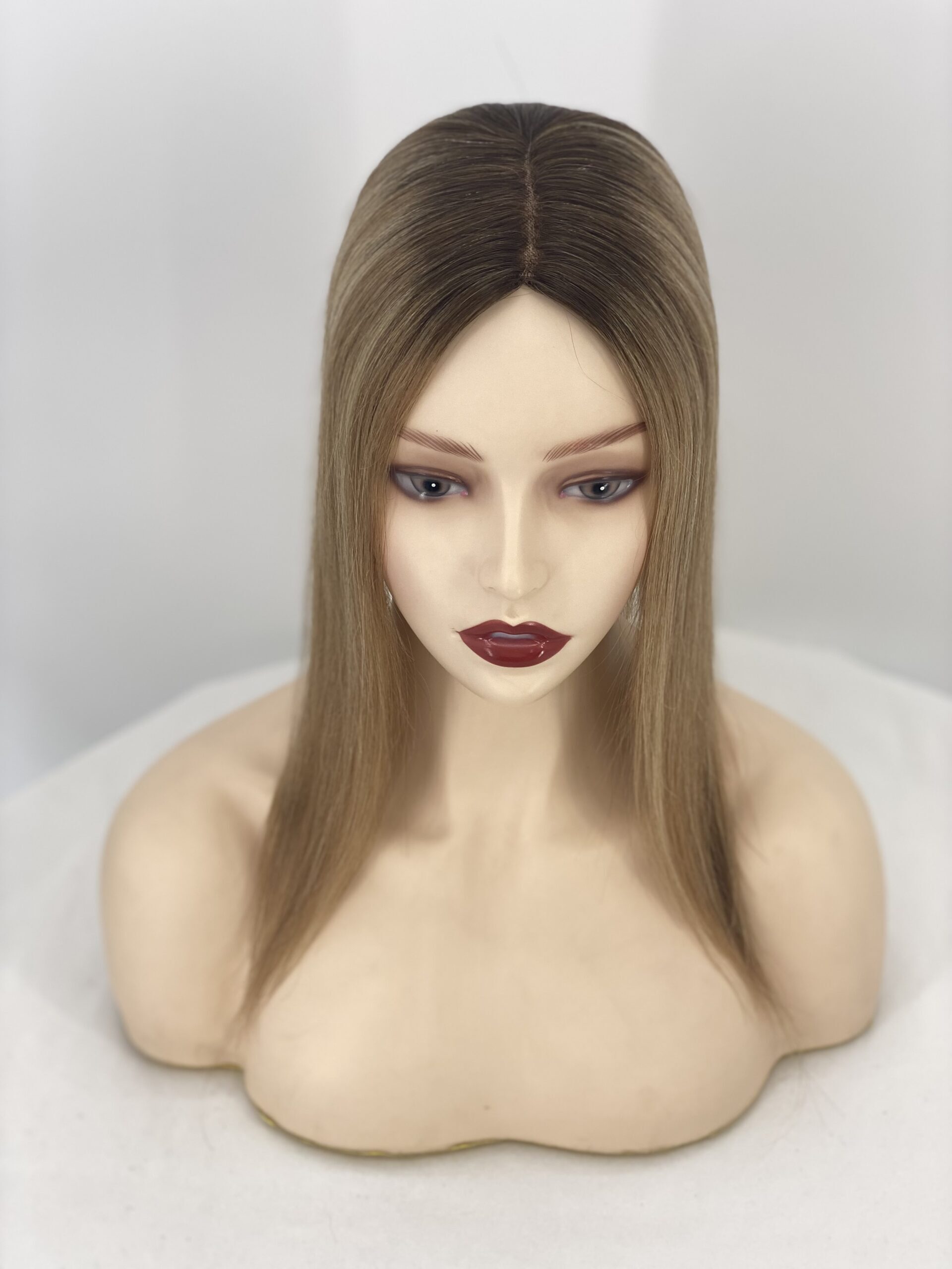 5x6 Mono Base Human Hair Topper for Women – Natural Hair Loss Solution | Remy Hair Top Piece with Realistic Scalp - 图片 3