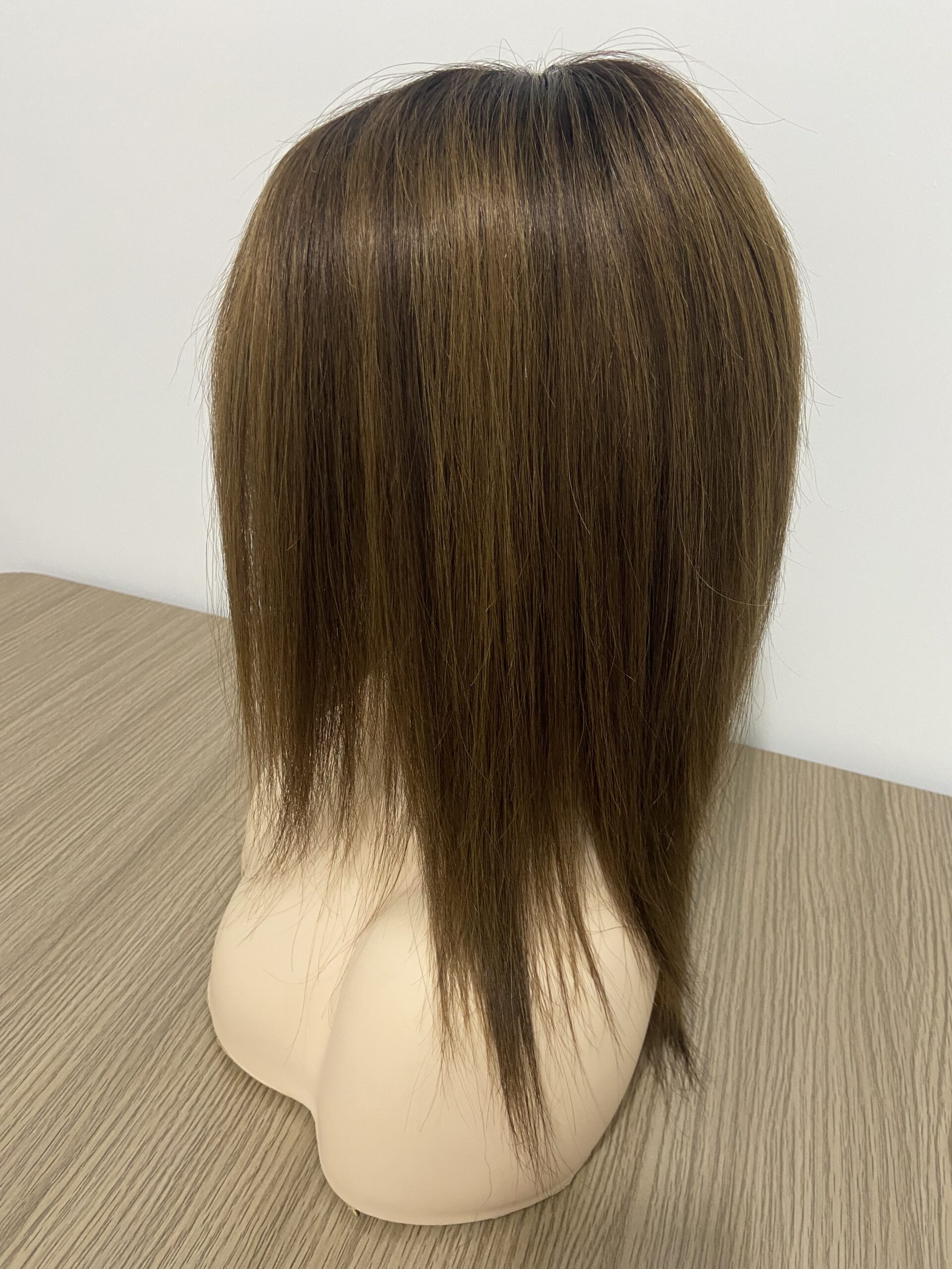 Mono Top With Weft Back Human Hair Lace Fron Wig For White Women - 图片 4