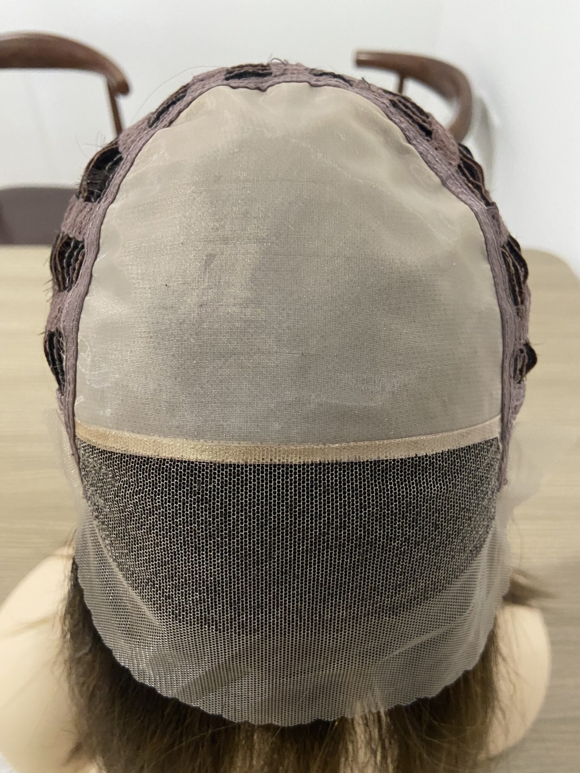 Mono Top With Weft Back Human Hair Lace Fron Wig For White Women - 图片 2