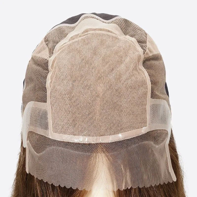 4″x4″ Silk Top Hand-tied Full Lace Silicon Medical Wig For Hair Loss & Cancer Patients - 图片 3