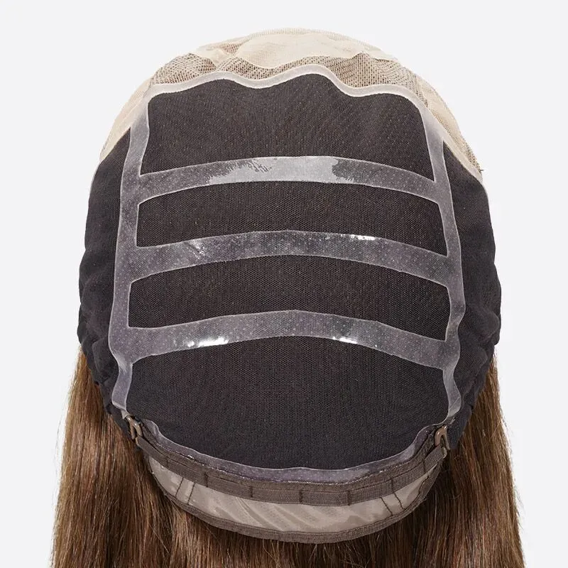 4″x4″ Silk Top Hand-tied Full Lace Silicon Medical Wig For Hair Loss & Cancer Patients - 图片 2