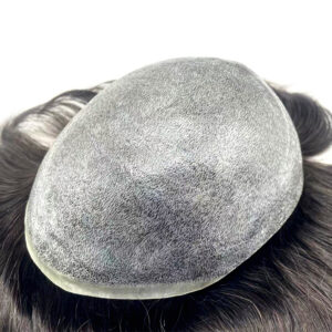 Injection Thin Skin Men's Human Hair Systems Hairpiece Toupee