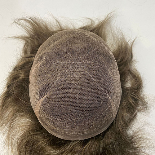 Full Lace Men's Hair Replacement Systems Toupee For Hair Loss And Baldness - 图片 2