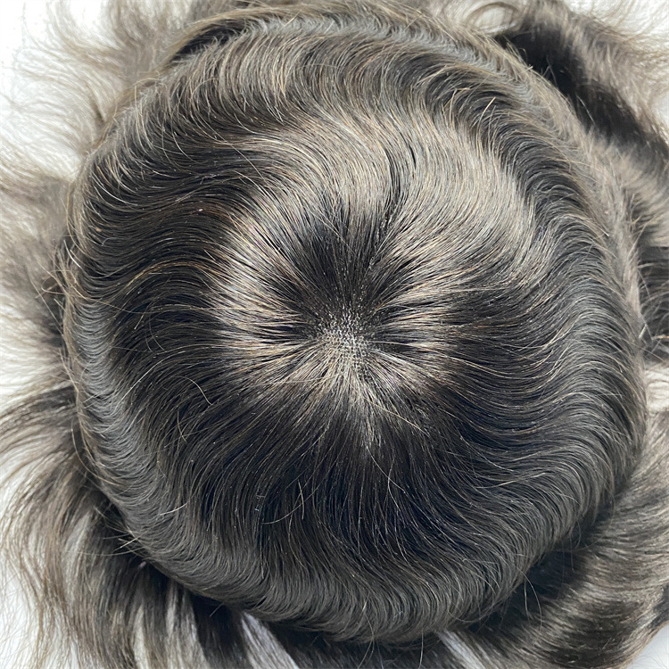 Hollywood Human Hair Toupee - Breathable Lace Replacement System For Men - 图片 3