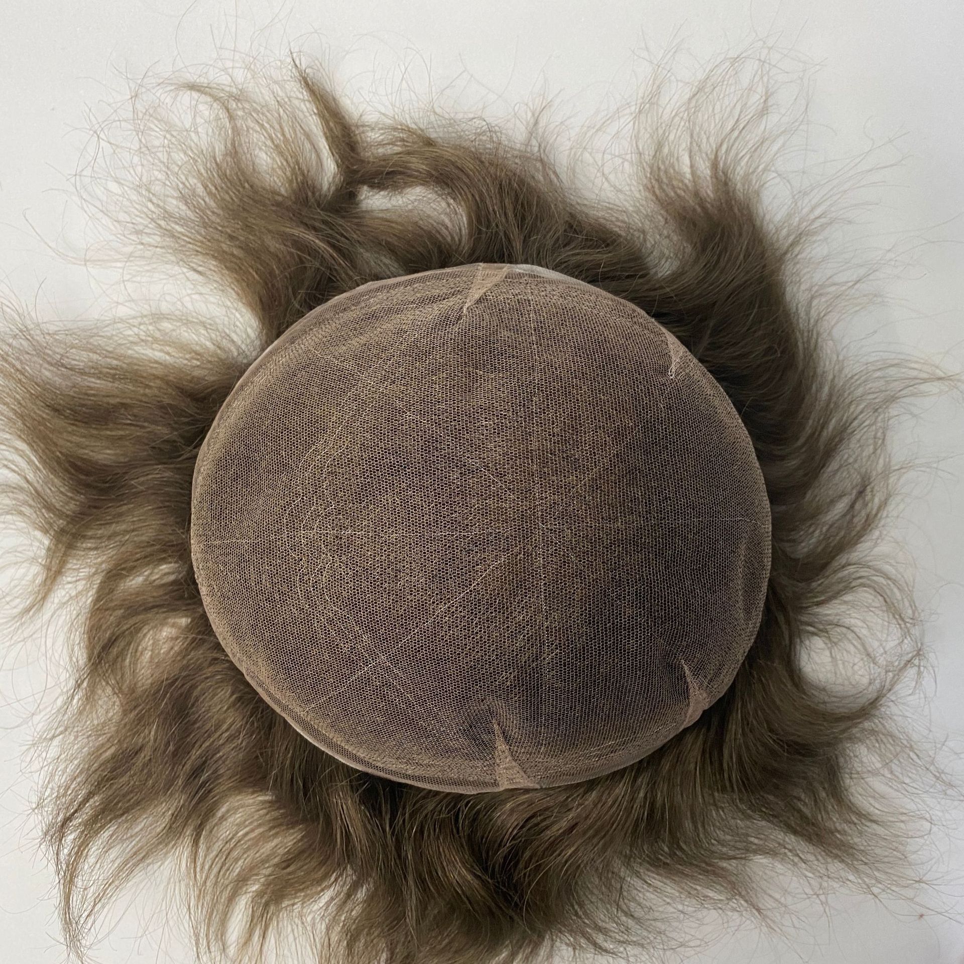 Full Lace Men's Hair Replacement Systems Toupee For Hair Loss And Baldness - 图片 3