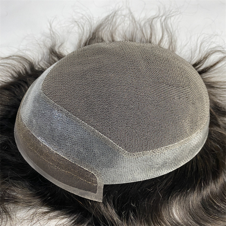Hollywood Human Hair Toupee - Breathable Lace Replacement System For Men - 图片 2