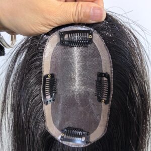 3X5” Mono Base Human Hair Women Toppers For Thinning Hair And Hair Loss Women