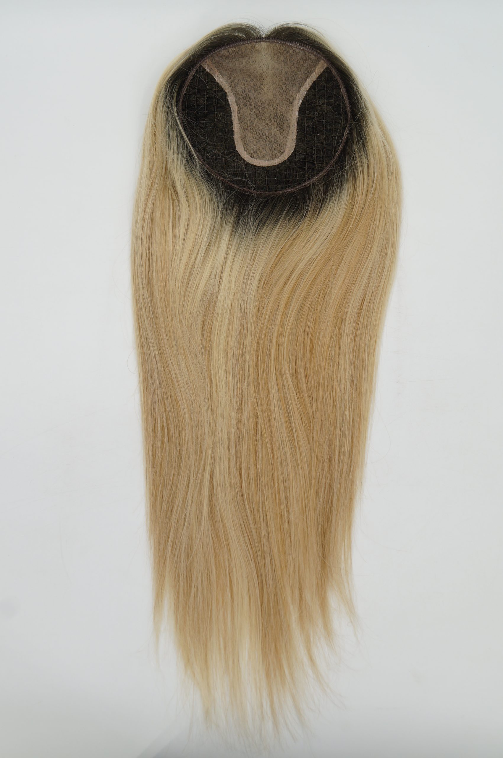 6x6 Silk Base Virgin Human Hair Topper for Thinning Hair, Realistic Fishnet Silk Top Hairpiece for Women, 100% Remy Hair Crown Extension - Image 2