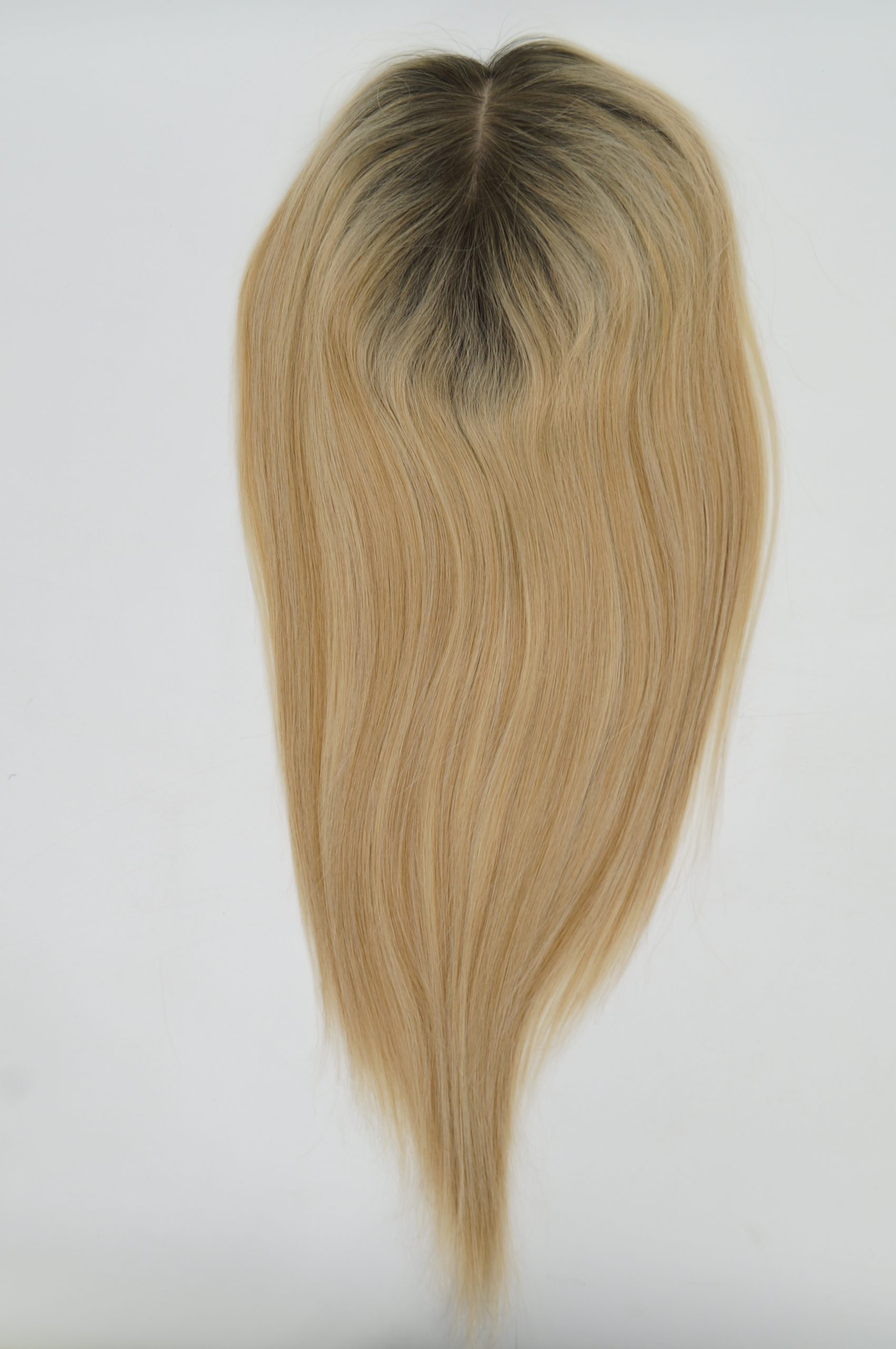 6x6 Silk Base Virgin Human Hair Topper for Thinning Hair, Realistic Fishnet Silk Top Hairpiece for Women, 100% Remy Hair Crown Extension - Image 3