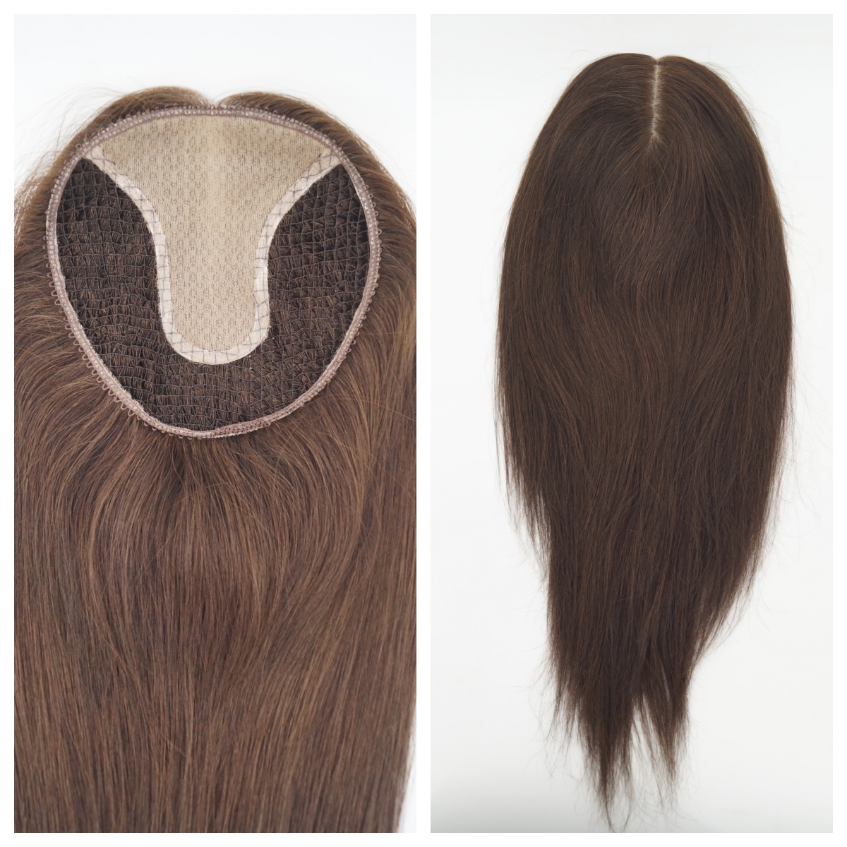 6x6 Virgin Human Hair Topper with Silk Base women toppers
